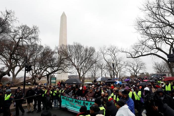 Washington protesters vow to fight for civil rights under Trump